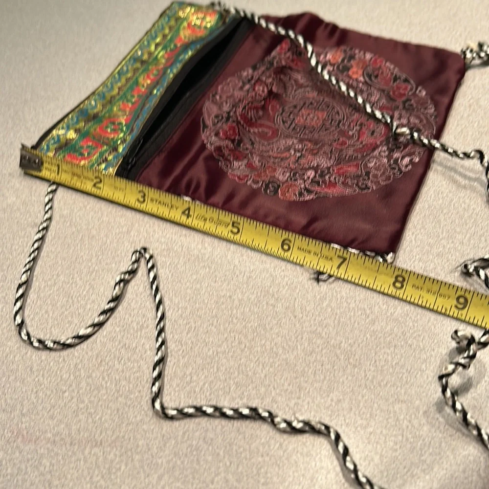 Boho Double Zippered Shoulder Bag - Picture 4 of 5